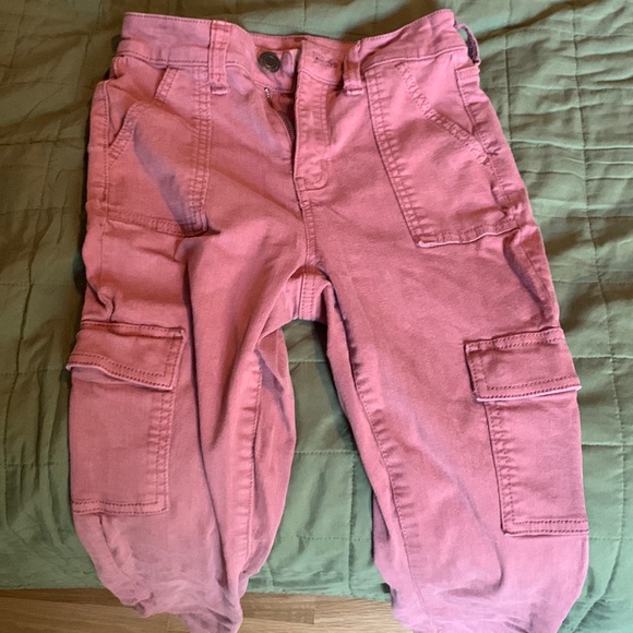 SO Denim - Multi pocket pink skinny jeans